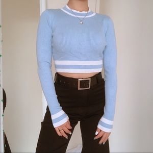 Soft Blue Knit Sweater